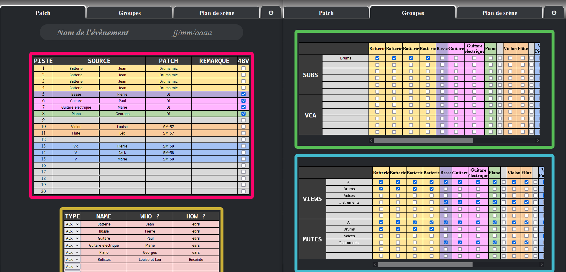 MixMap, un logiciel de préconfiguration de table de mixage - Corentin KERAMPRAN